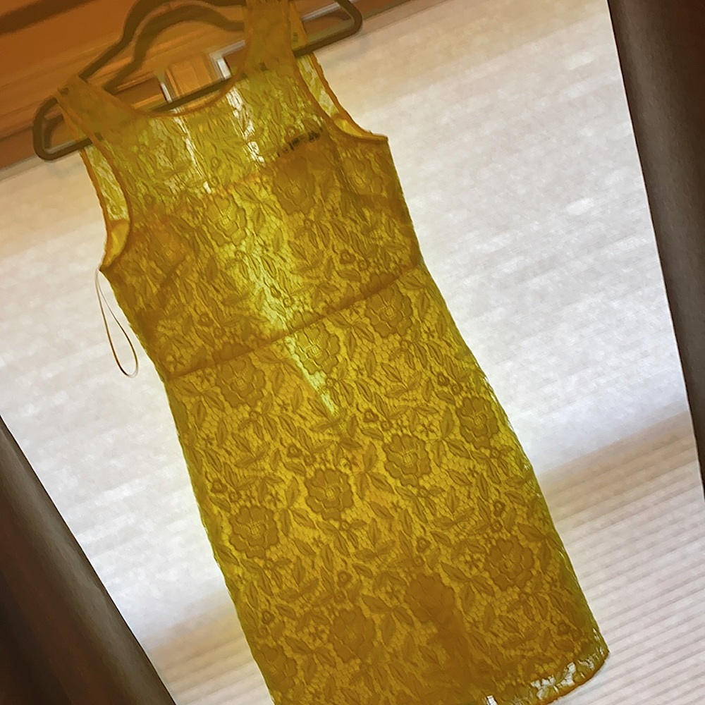 JCREW Neon Lace Dress